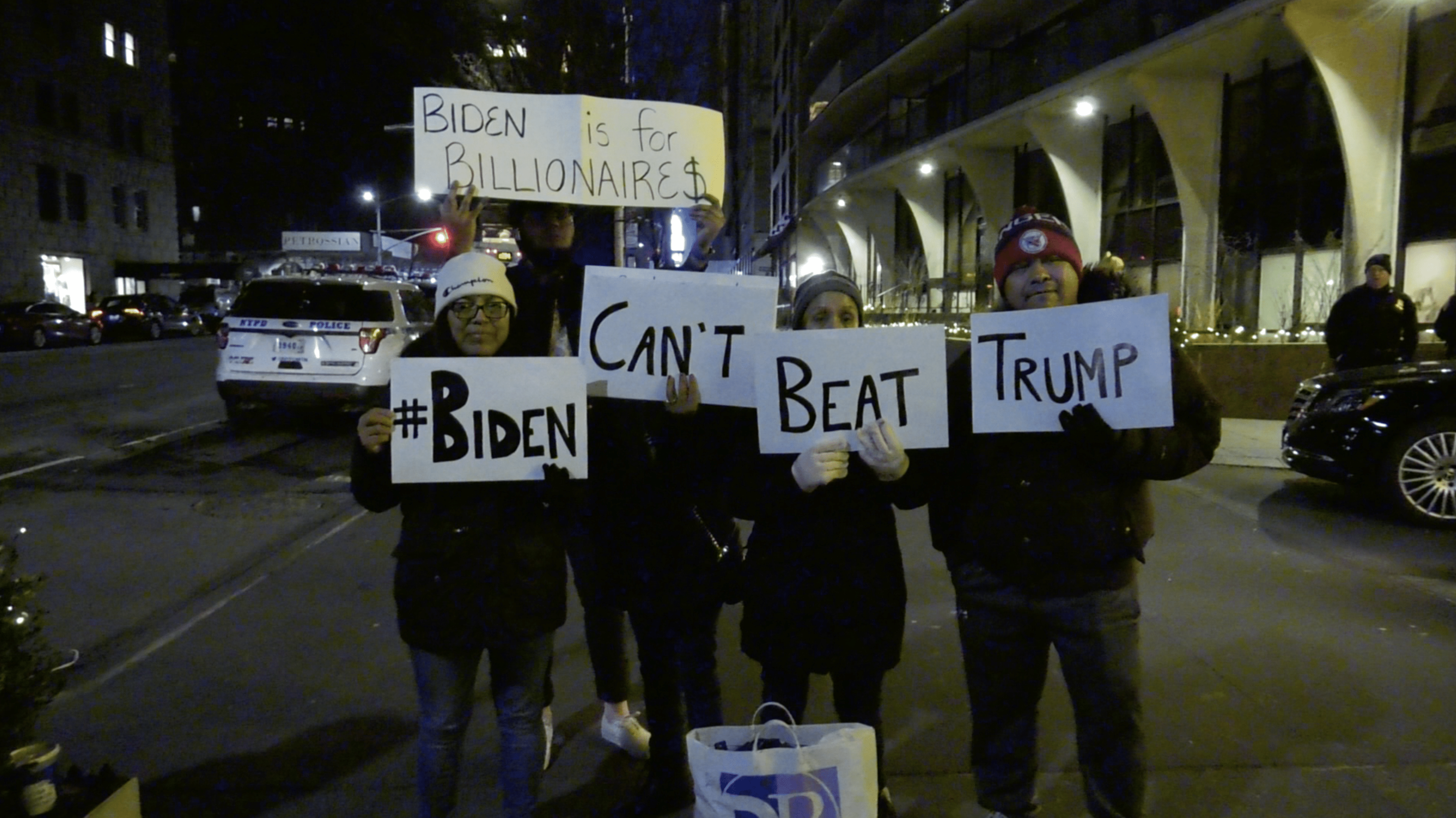 Protesters of Biden Fundraiser